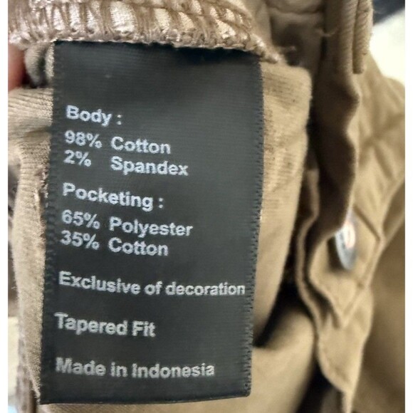 Flint and Tinder 365 Brown Tapered Fit 5-Pocket Men’s Pants Size 34 x 36 - Picture 8 of 9